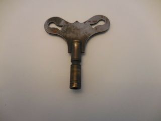 antique brass - steel top clock key by Waterbury Clock Co.  PRICE CUT 2