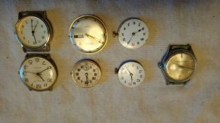 Selection Of Antique And Vintage Watch Parts