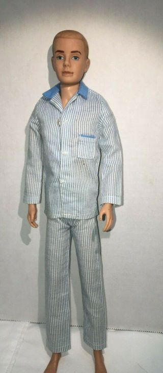 Ken Doll Sleeper Set 781 Blue Pajamas Vintage 1960 