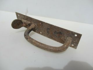 Antique Wrought Iron Door Lock Latch Victorian Antique Old Bolt Vintage 8.  5 " W