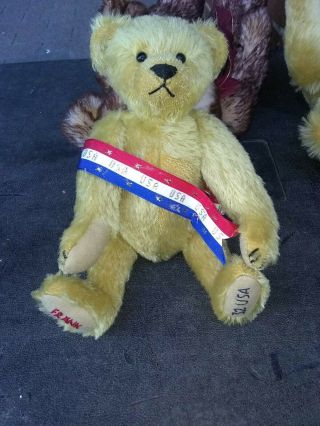 Vintage " Frank " The Stamp Bear By Dee Hockenberry Usa 32 Lmt.  Ed.  31/2000