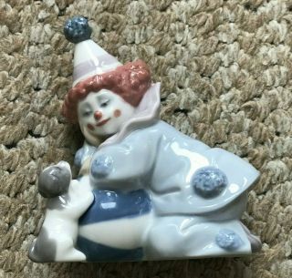 Lladro 5278 Clown - Pierrot With Puppy And Ball - 2