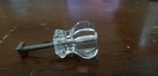 10 VINTAGE GLASS DRAWER PULLS/KNOBS 3