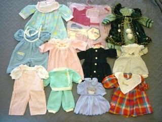 Vintage Baby Doll Clothes,  Dresses,  Outfits,  Gotz,  Real Baby Mixed Sizes & More