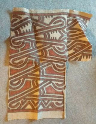 Vintage Piece Of Tapa Bark Cloth From Papua Guinea