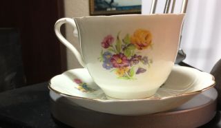 Vintage Tea Cup & Saucer Vanderwood Bone China