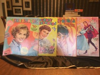 Vintge 2 50’s Debbie Reynolds•annette•sleeping Beauty Paper Doll Whitman