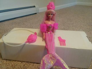 Vintage 1993 Mattel Fountain Mermaid Barbie 10393 - Crown Sprays Water
