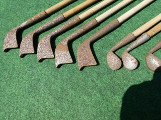 Vintage hickory spur & rut irons miniatures old golf antique memorabilia 2
