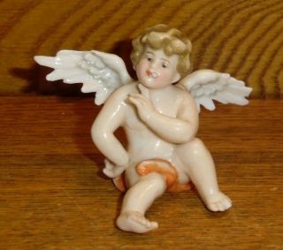 Antique / Vintage Small Volkstedt ? Porcelain Angel / Cherub Figurine - - 2 "