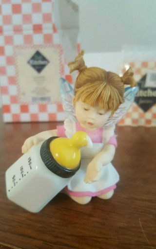 My Little Kitchen Fairies " Milk Check Fairie " Box 2004 Baby Bottle Milk Fairy