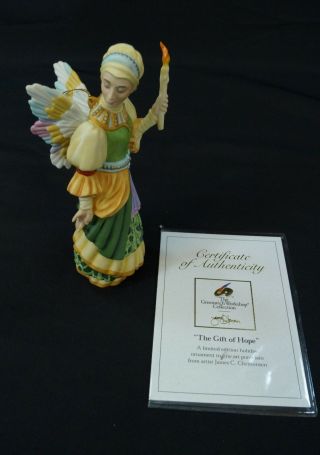 James Christensen - The Gift Of Hope,  Porcelain Angel Figurine,  Limited Editiion