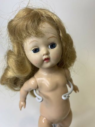 Vintage Cosmopolitan Ginger Doll 8” Blonde Hair Ready To Dress Straight Leg Doll