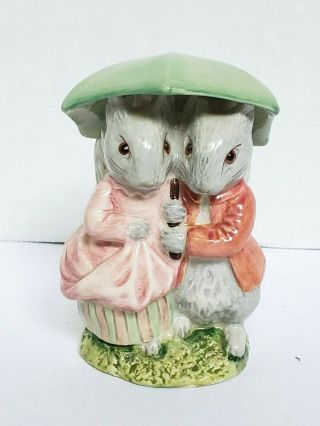 Beatrix Potter " Goody & Timmy Tiptoes " Figurine By Beswick England