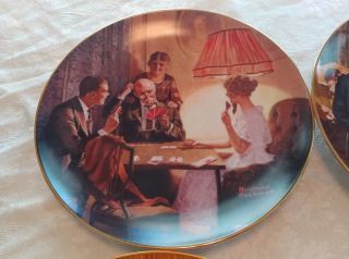 VHTF set of six Norman Rockwell Light Campaign series collectors plates Knowles 2