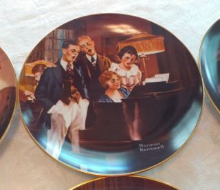 VHTF set of six Norman Rockwell Light Campaign series collectors plates Knowles 3