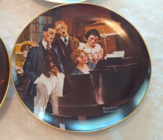 VHTF set of six Norman Rockwell Light Campaign series collectors plates Knowles 5