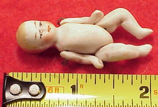 Vintage Germany Antique 1 7/8 Inch Victorian Baby Bisque Doll