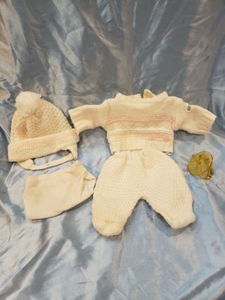 Vintage Cabbage Patch Bean Butt Baby Outfit Clothing With Paci