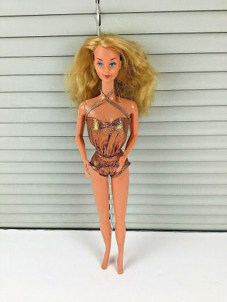 Vintage Barbie Mattel 1978 Blonde Kissing Barbie Doll