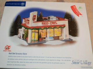Department 56 Snow Village Red Owl Grocery Store 56.  55303