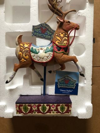 Jim Shore Disney Traditions Disney Dasher Mickey Reindeer Figurine 4008065 L@@k