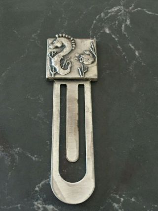 Vintage Antique Silver Plated Bookmark