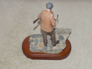 Keeper of The Green Golf Hand Crafted Sculpture Figurine by Michael Roche 2008 3