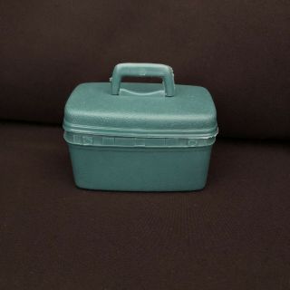 Vintage Barbie Samsonite Train Case Suitcase With Tray Blue