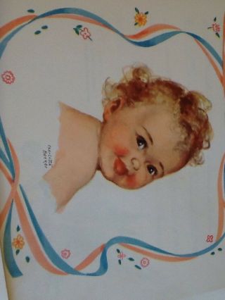 1955 Antique Vintage 2 Born Baby Book Clip Art Scrap booking 2