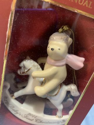Lenox 2011 Winnie The Pooh Baby’s First Christmas Ornament 3
