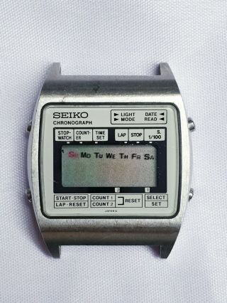 Vintage Seiko Chronograph M929 - 4000 Japan Digital Watch Parts Repair