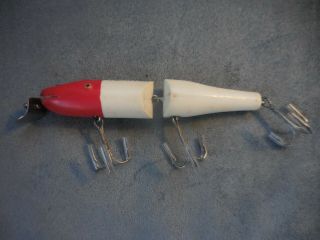 Vintage Creek Chub Rubber? Jointed Pikie Fishing Lure Ccbco Lip Tackle Box Find