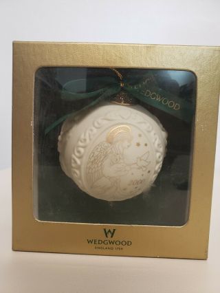 Vintage Wedgwood Angel Dove Christmas Ornament 2000 Ball