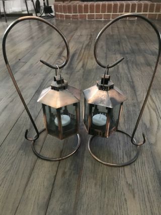 Vintage Copper Looking Decorative Lanterns