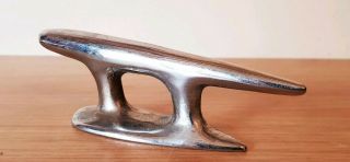 Vintage Chrome Brass Torpedo Shaped Boat Cleat