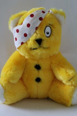 Vtg European Community Soft Stuffed Injured Head Teddy Bear Plush/toy 9 " (x7)