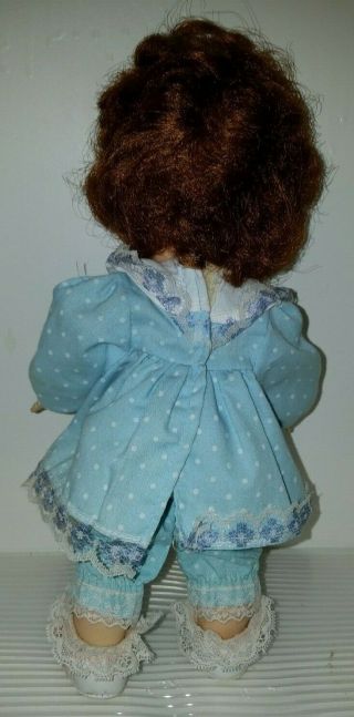 Effanbee FLUFFY Doll Sleepy Eyes Vintage 1950 ' s 11 inches Blue Pajamas Shoes 3