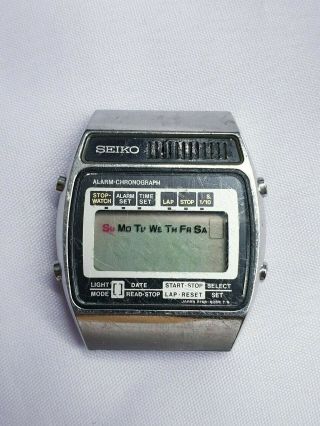 Vintage Seiko Talking A158 - 5070 Japan Digital Watch Parts Repair