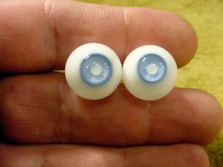 A Pair Vintage Doll Glass Eyes Size 16 Mm For Bisque Doll Doctor Age 1910 A 3857