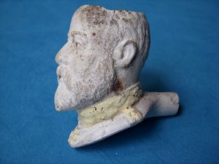 Antique Clay Tobacco Pipe,  King Edward Vii Image.