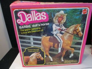 Vintage Mattel Barbie 1980 Dallas Horse