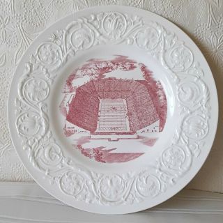 Oklahoma University Owen Field Collector Plate By Wedgwood 1956