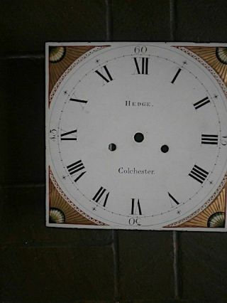 C1830 Longcase Grandfather Clock Dial 12x12 Inch Dial