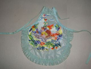 Vintage Plastic Doll Aprons Peter Pan and Toy Animals 2