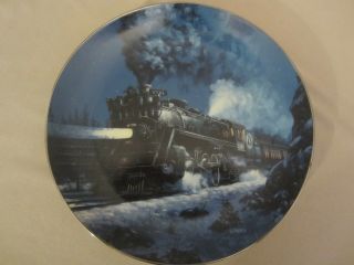 The Empire Builder Collector Plate Steam Locomotives Railroads Train R.  E.  Pierce