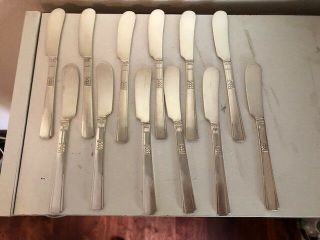 Capri 1881 12 Butter Knives Rogers Bros Oneida Silver Plate Antique