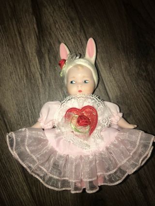 Pink Lacy Marie Osmond Porcelain Collector Doll Some Bunny Loves You Le 2500