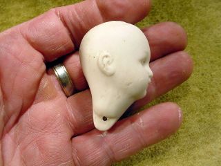 excavated vintage rose bisque swivel doll head age 1890 Hertwig Germany A 11960 5