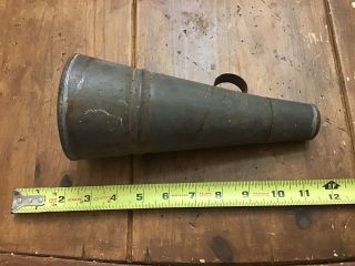 Vintage Antique French Tin Cone Sifter